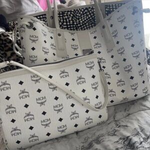 LARGE MCM bag comes with small pouch purse